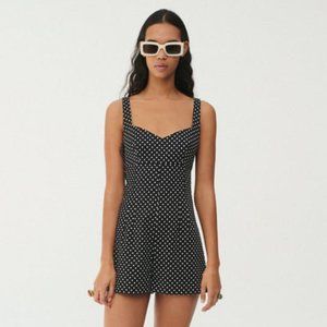 Zara | polka dotted playsuit